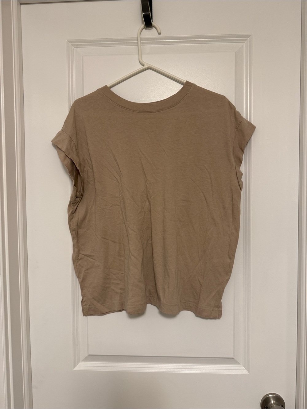 a new day Taupe Short Sleeve Boxy Tee